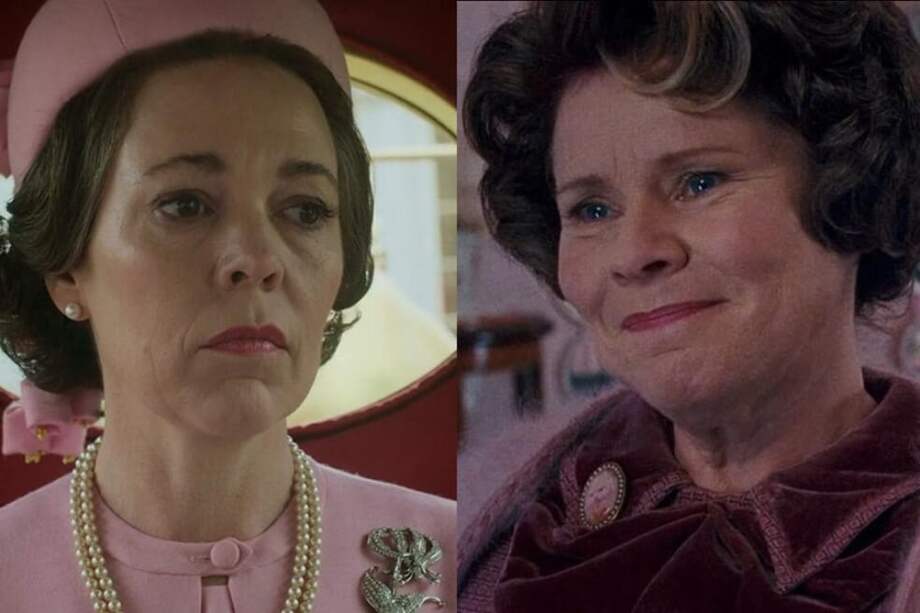 Olivia Colman da el relevo a Imelda Staunton como la nueva Isabel II. / Netflix - Warner Bros