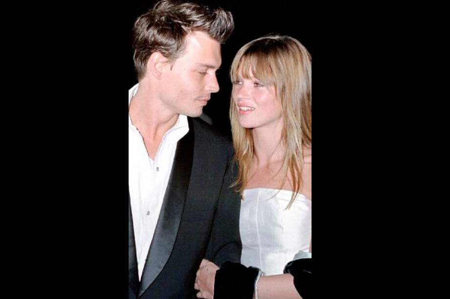 Johnny Depp y Kate Moss cuando eran pareja.
