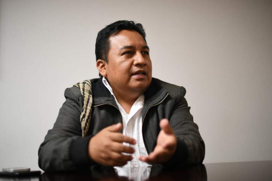 Gustavo Ulcué, comunicador social y realizador audiovisual perteneciente al resguardo Canoas del pueblo nasa. / Gustavo Torrijos - El Espectador