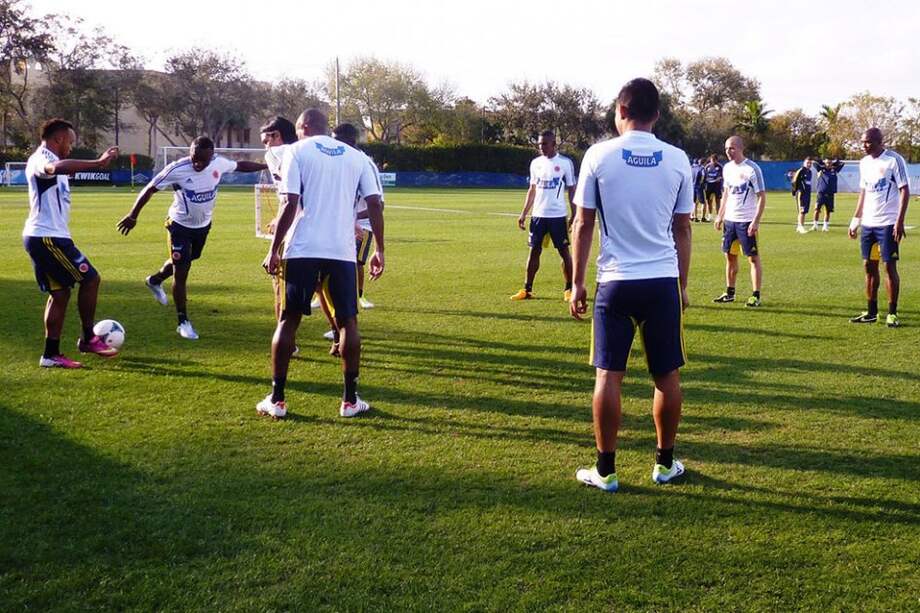 Jugadores de la Selección Colombia entrenando. / Cortesía de Colfútbol