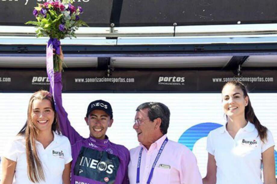 Iván Ramiro Sosa, con la camiseta de campeón de la Vuelta a Burgos. / Vuelta a Burgos
