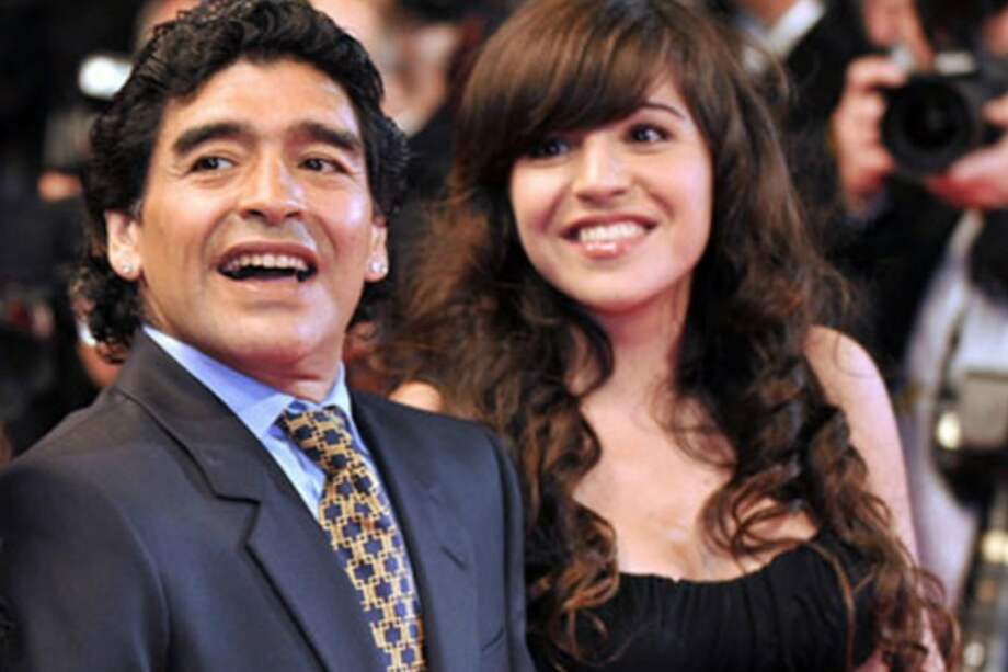Diego Maradona con su hija, Gianinna Maradona / Tomada de internet