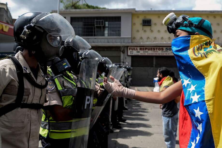 Durante las protestas en Venezuela de este año se denunciaron violaciones a los derechos humanos. / AFP