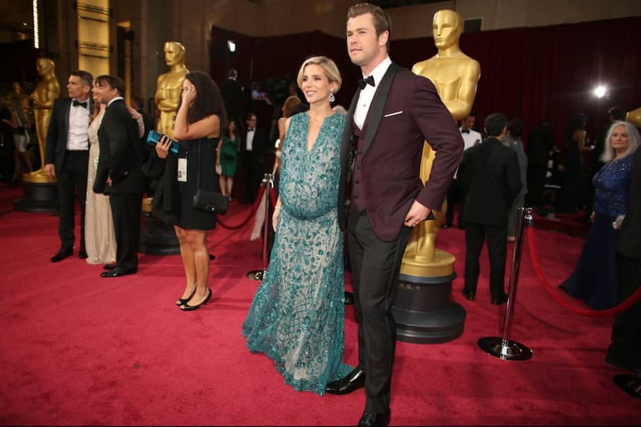 Chris Hemsworth y Elsa Pataky en los premios Óscar 2014.