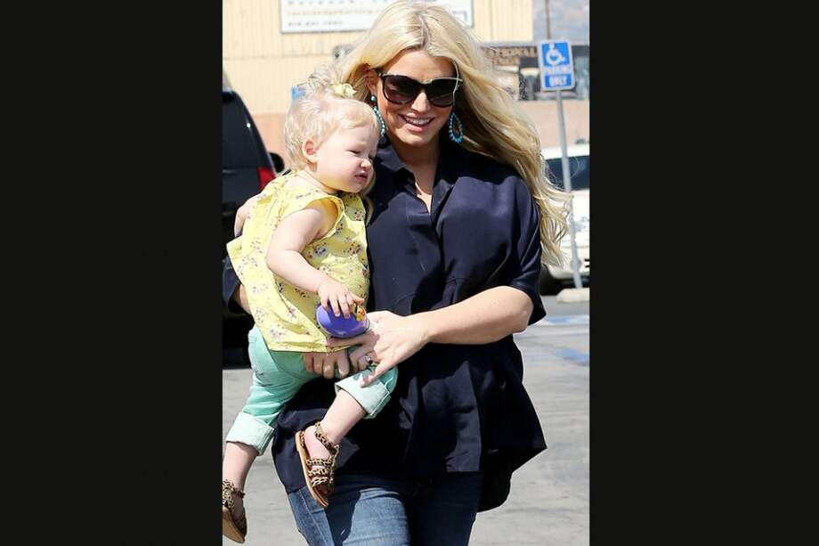 Jessica Simpson y su hija Maxwell. / Bang Showbiz