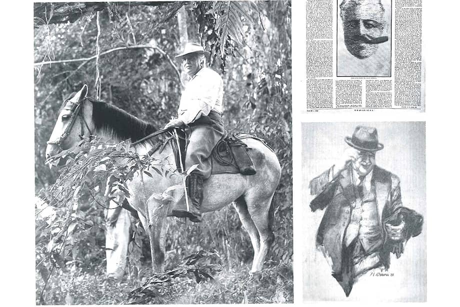 Fotografía de Luis Cano, reproducción de El Magazín y un óleo que hizo Héctor Osuna. / Archivo