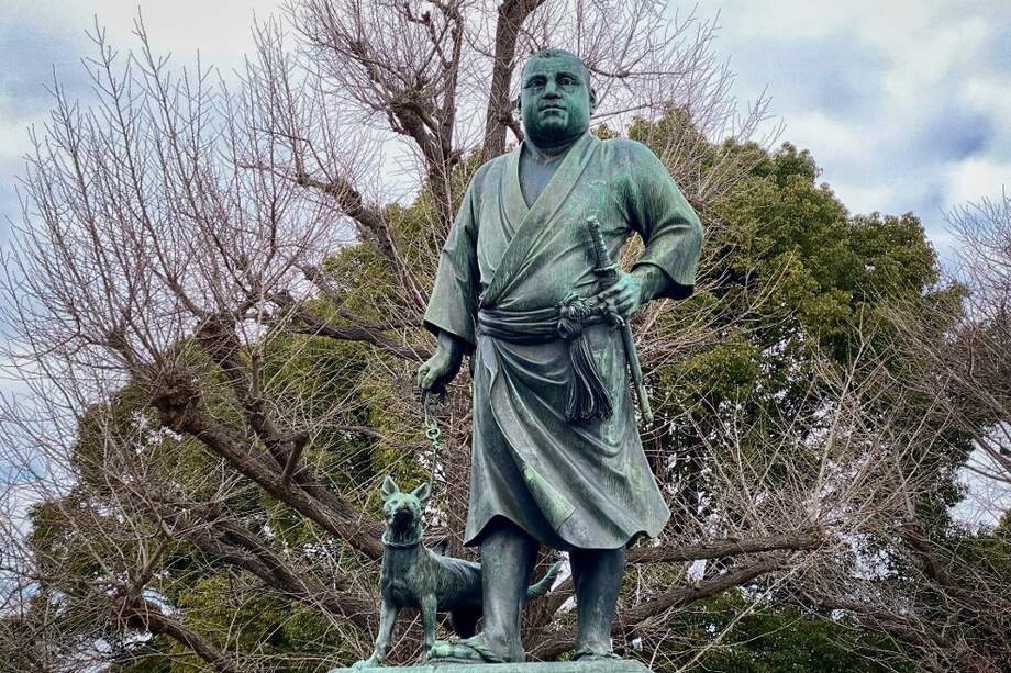 Escultura de Saigo Takamori (1828-1877), en cuya vida se basó la película El último samurái.