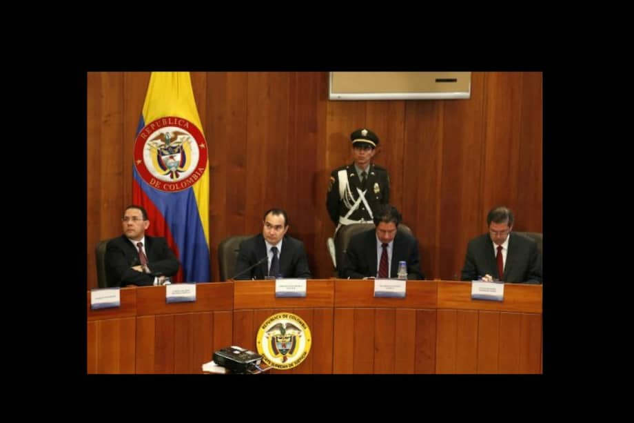 Magistrados de la Corte Constitucional que hicieron parte del debate por las pensiones. / Archivo