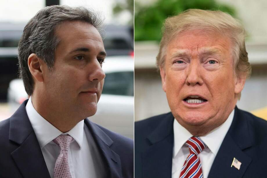 Michael Cohen (i), abogado del presidente Donald Trump. / AFP