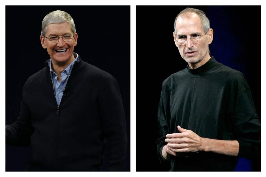 Tim Cook y Steve Jobs.