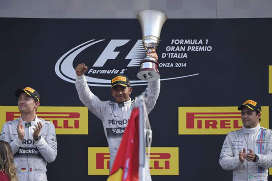 Hamilton ganó en Monza