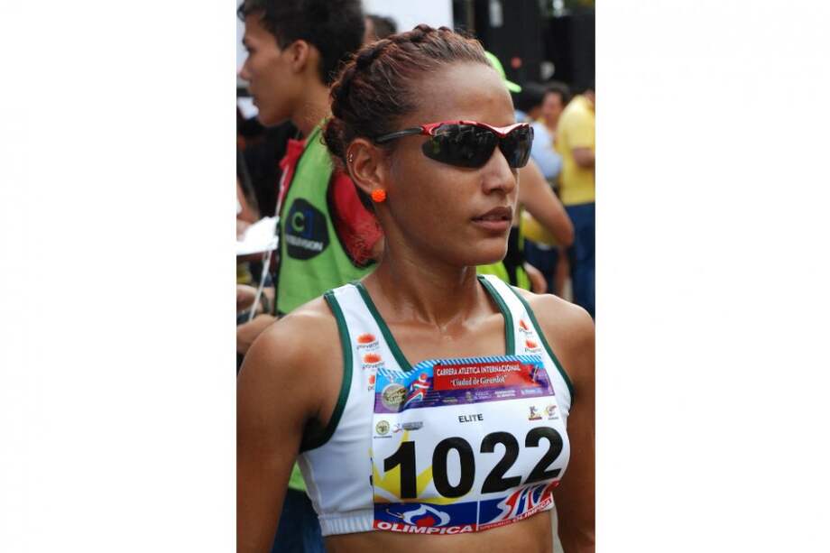 Kellys Arias empezó su carrera como atleta a los 13 años en Barranquilla, al lado de su tía, la atleta olímpica, Iglandini González. / Cortesía