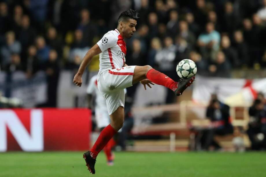 El colombiano Radamel Falcao García, durante el partido de este martes, por Champions, contra el Tottenham. / AFP