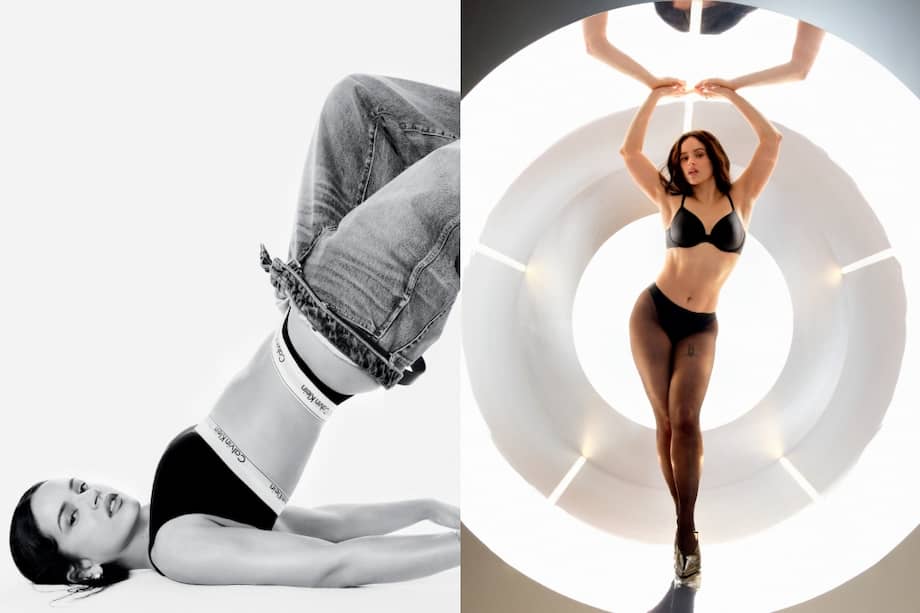 Rosalía en la nueva campaña de Calvin Klein. / Cortesía Calvin Klein