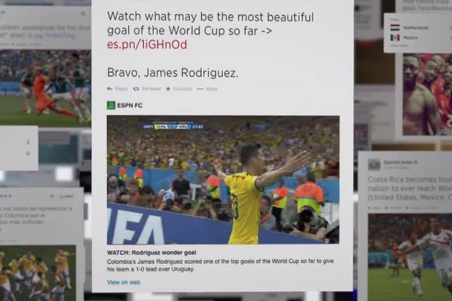 Twitter muestra los mejores momentos del mundial