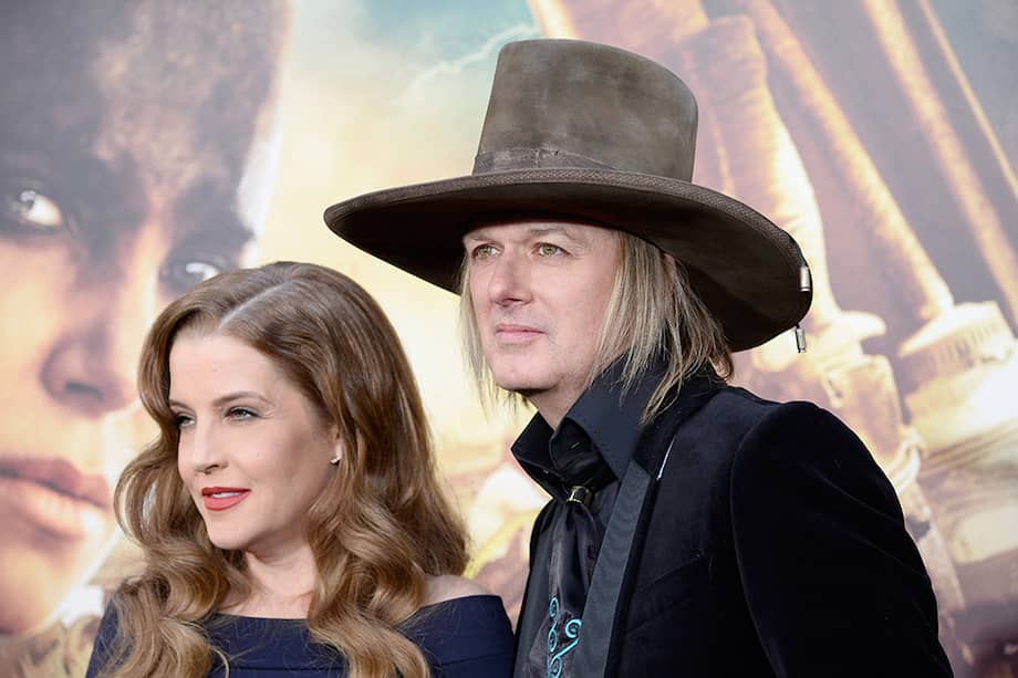 Lisa Marie Presley y Michael Lockwood en 2015. / AFP