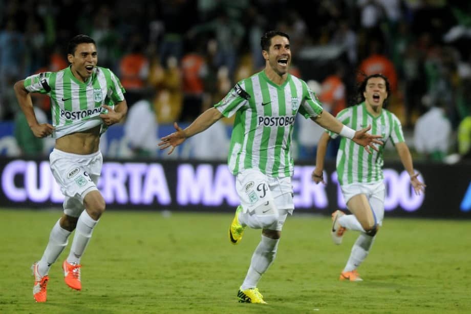 El delantero antioqueño Juan Pablo Ángel, en su época de jugador del Atlético Nacional. / EFE