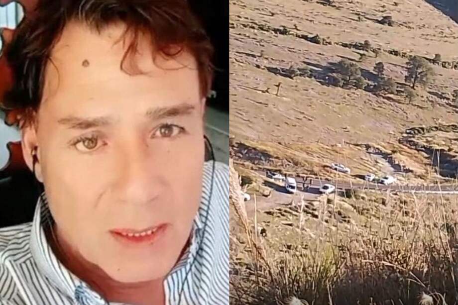 Fotografía de Miguel Ángel Beltrán Martínez, el periodista que fue hallado muerto con un mensaje amenazante. Del lado derecho de la imagen se observa el lugar donde fue hallado su cuerpo.