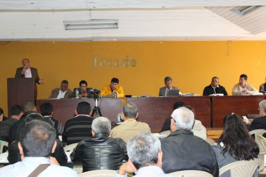 La junta directiva de Fecode se reunió este miércoles para hacer ajustes al plan de acción previsto para afrontar el paro. /Foto: Fecode