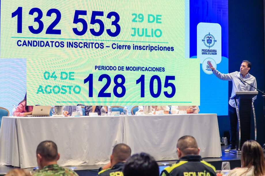 El registrador Alexander Vega entregó un segundo consolidado de número de candidaturas.