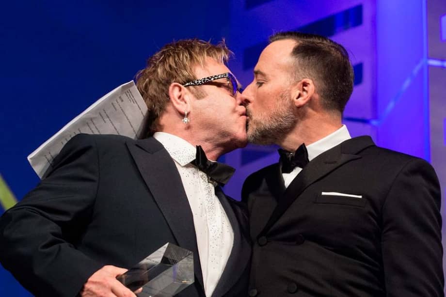 Elton John y David Furnish.