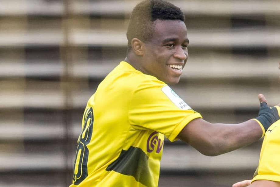 Youssoufa Moukoko con 12 años juega en el equipo Sub 17 del Borussia Dortmund. / Borussia Dortmund