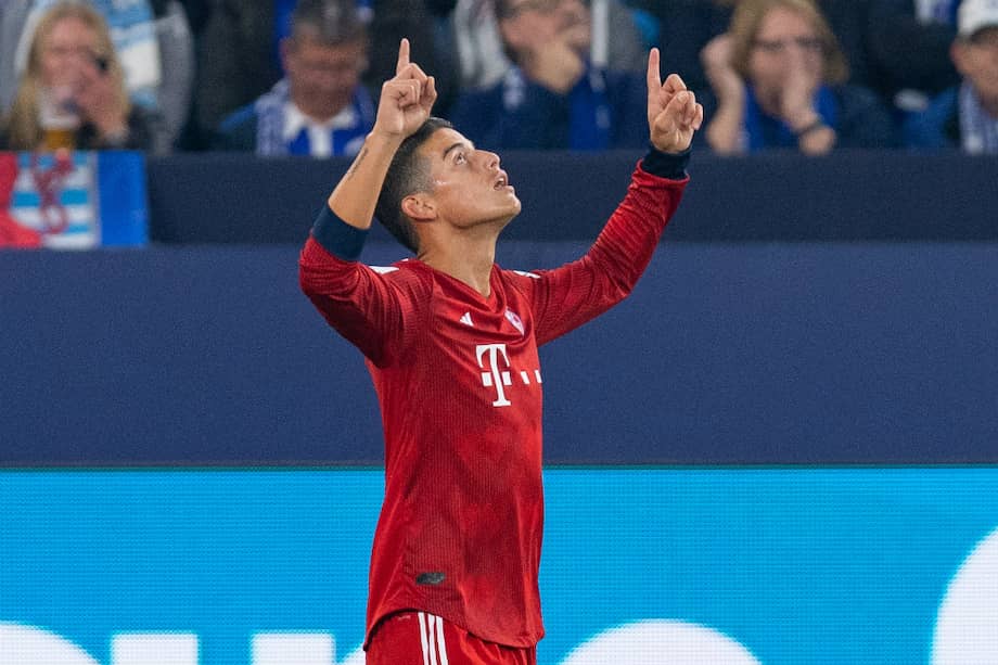 James Rodríguez, mediocampista del Bayern Múnich. / AFP
