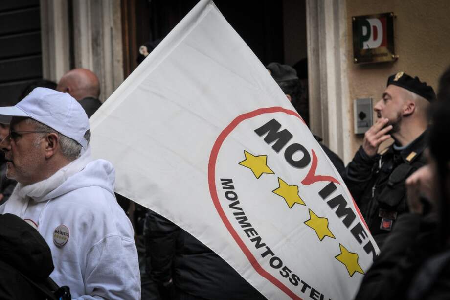 Esta semana el Movimiento 5 Estrellas definió su programa de gobierno en alianza con La Liga Norte. / AFP