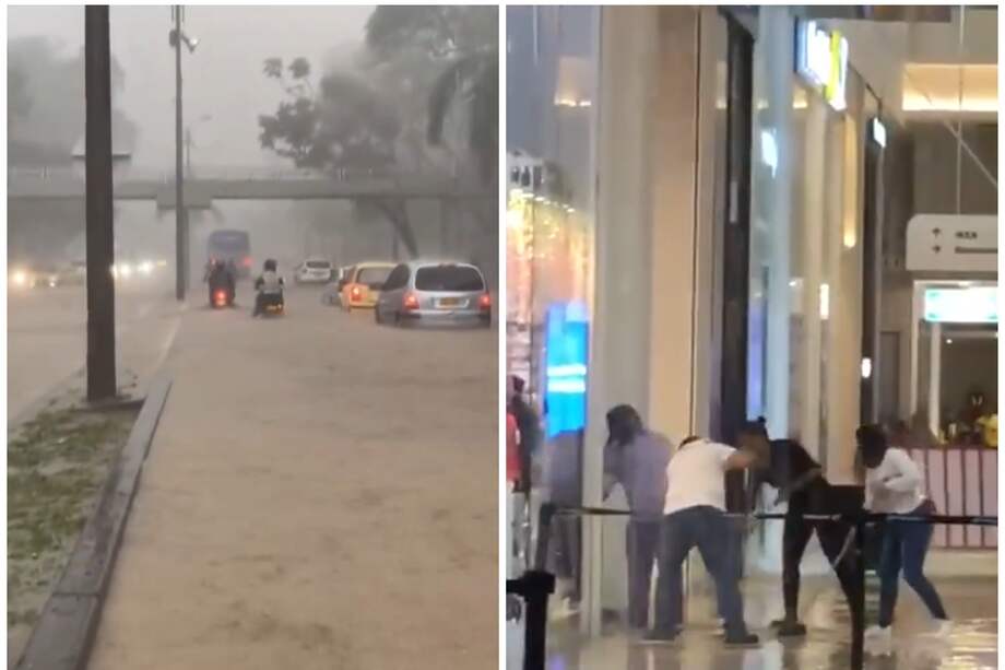 Los fuertes aguaceros provocaron emergencias en el sur de Cali.