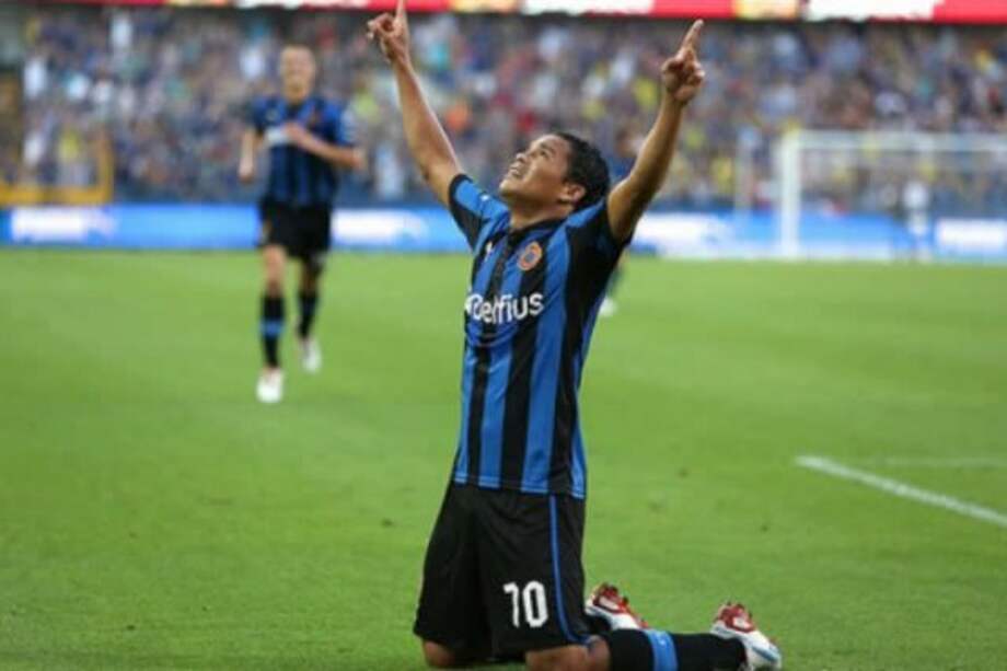 Carlos Bacca, delantero del Brujas de Bélgica. / clubbrugge.be