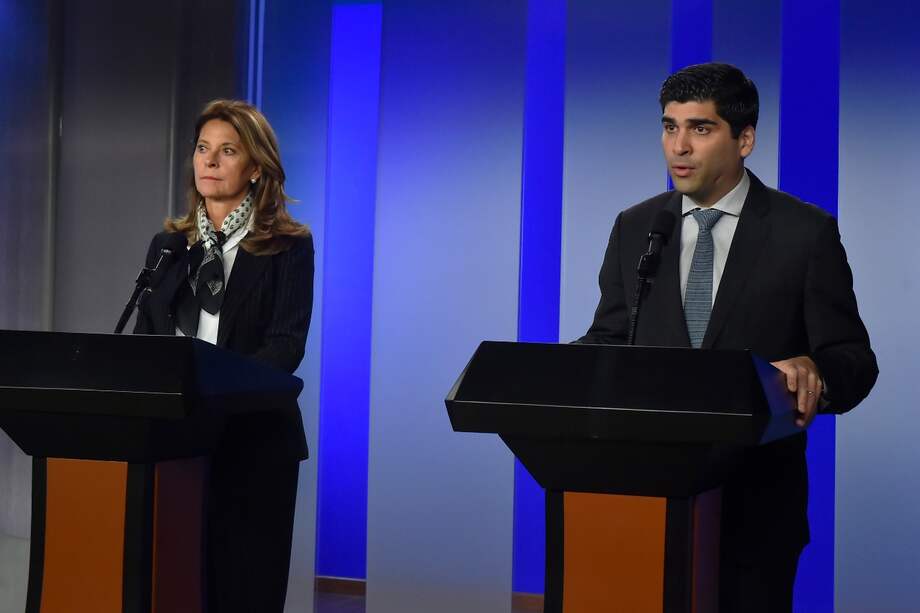 Marta Lucía Ramírez, vicepresidenta de Colombia, junto a Otto Sonnenholzner, vicepresidente de Ecuador. / SIG