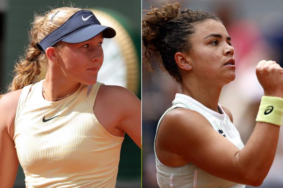 La rusa Mirra Andreeva (izq.) y la italiana Jasmine Paolini son las dos grandes sorpresas del Grand Slam parisino.