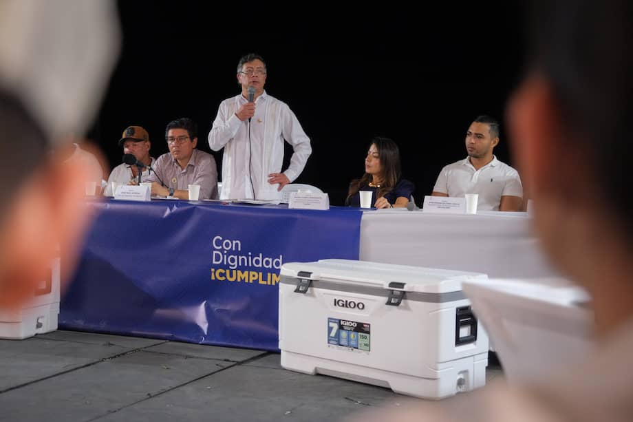 El presidente Gustavo Petro estuvo en Ciénaga (Magdalena).