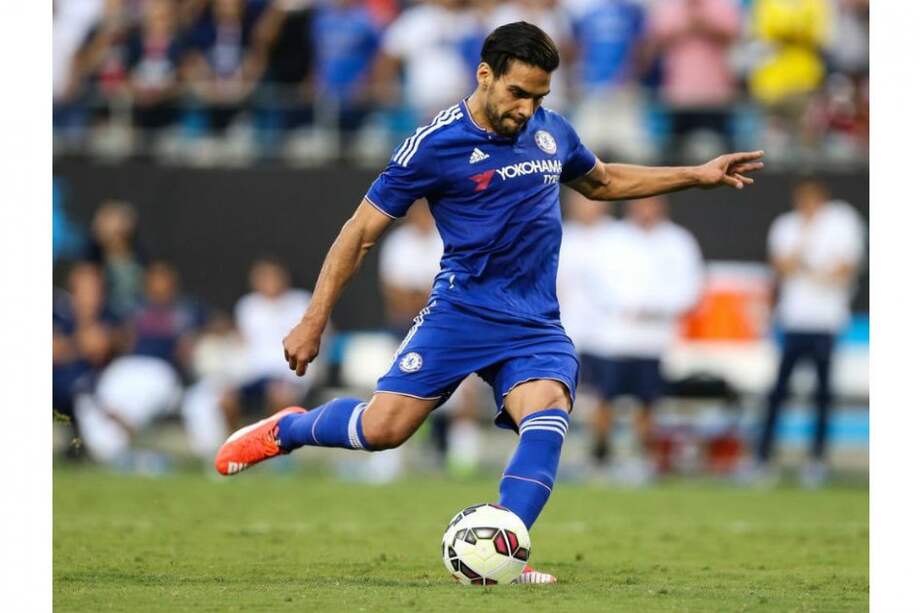 Radamel Falcao García durante el partido en el que Chelsea perdió con Southampton. Foto: AFP