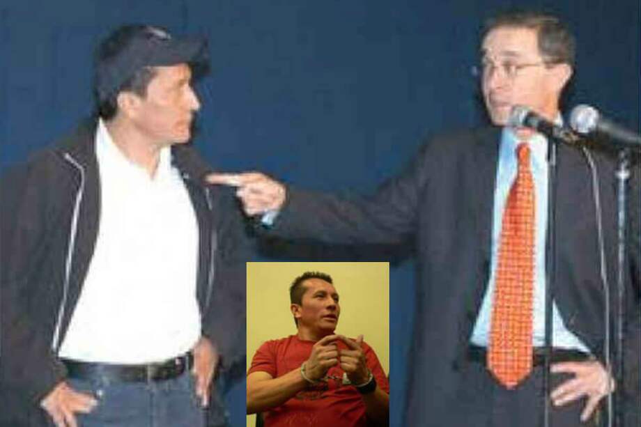 Hernando Buitrago, "Kafir" o "Kavir", durante la rueda de prensa en Casa de Nariño en noviembre de 2004 cuando se desmovilizó./Archivo particular.