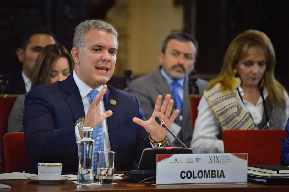 El presidente Duque intervino en Lima en el XIX Consejo Presidencial Andino, junto a los mandatarios de Perú, Bolivia y Ecuador.
/ Presidencia