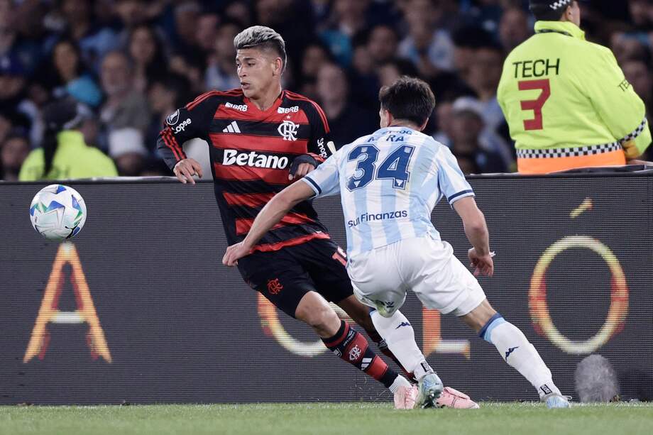 Jorge Carrascal, figura de Flamengo, en la semifinales de la Copa Libertadores.