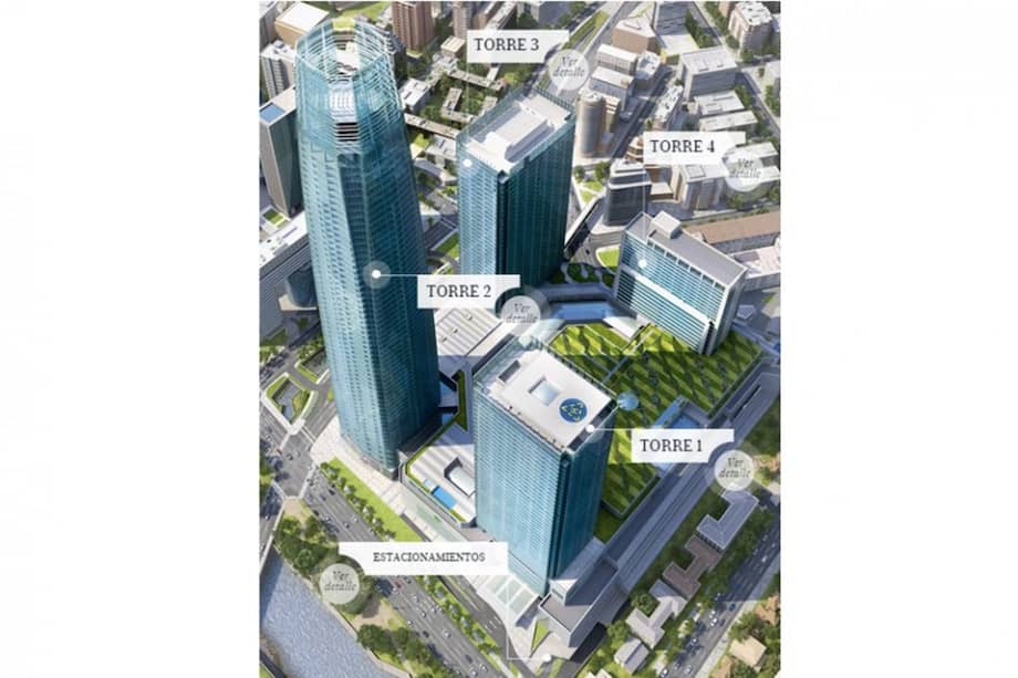 En el Costanera Center de Santiago de Chile está el edificio más alto de A. Latina. /Tomada de www.costaneracenter.cl