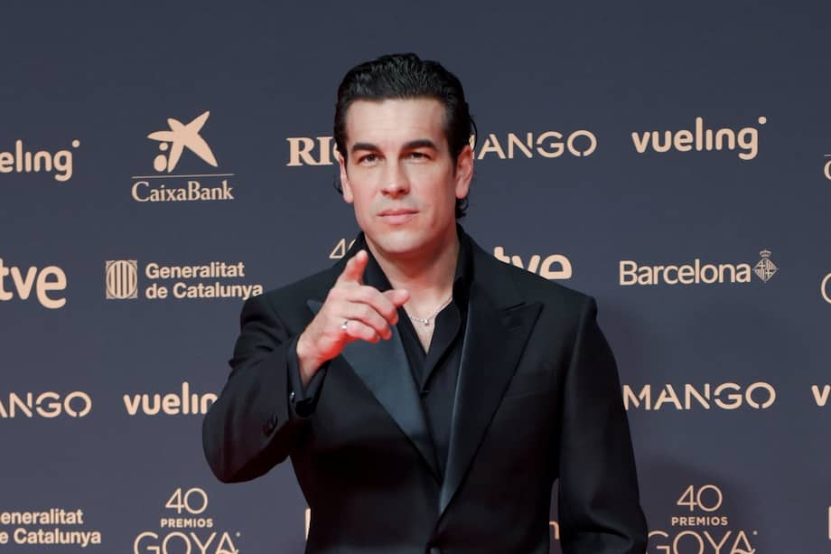 El actor Mario Casas posa en la alfombra roja de la 40º edición de los Premios Goya, en el Auditori del Centre de Convencions Internacionals en Barcelona, Cataluña. / Europa Press