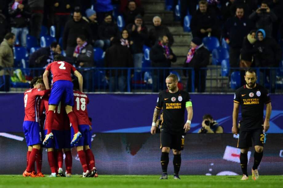 Atlético de Madrid venció al Galatasaray en Champions. Foto: AFP