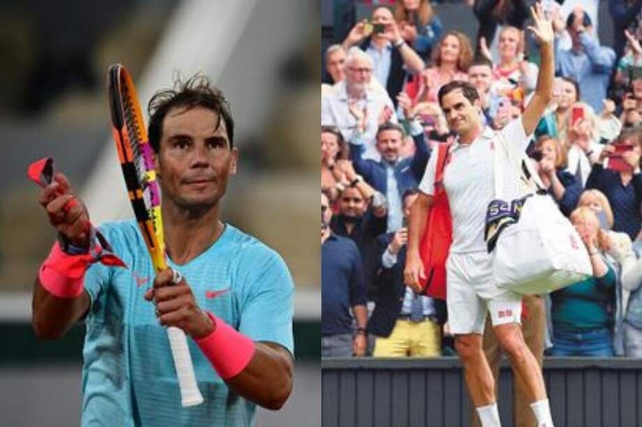 Rafael Nadal (izquierda) y Roger Federer, dos de los tenistas más importantes de la historia.
