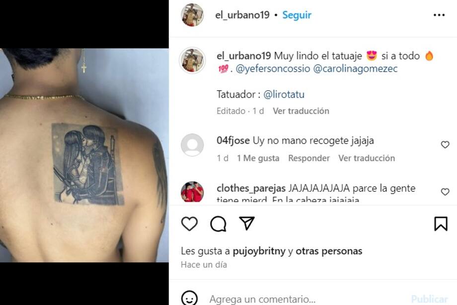 Fanático de Yeferson Cossio se tatuó la cara del creador de contenido. Así quedó