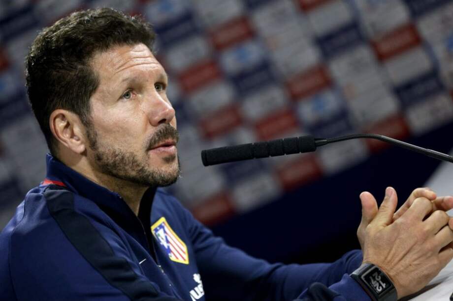 Diego Simeone, técnico del Atlético de Madrid. Foto: EFE