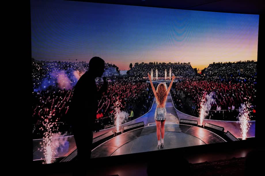 Vista de la rueda de prensa para informar de nuevos detalles de la residencia de once conciertos con los que Shakira concluirá en Madrid su exitosa y última gira mundial, 'Las Mujeres Ya No Lloran', los próximos meses de septiembre y octubre.