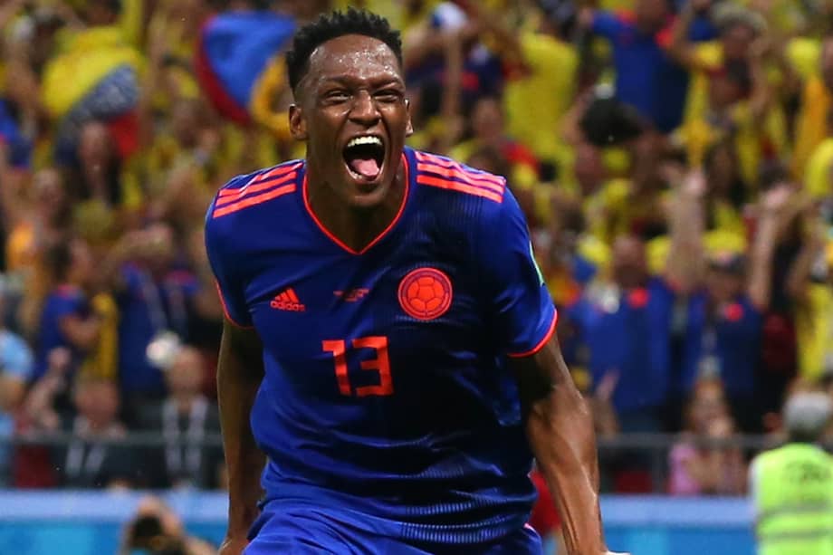 Yerry Mina, la gran figura de la selección colombiana en el Mundial de Rusia 2018. / Getty Images