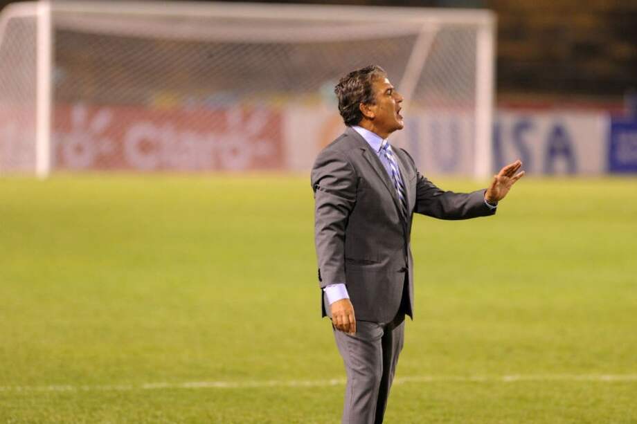 Jorge Luis Pinto, seleccionador de Honduras. Foto: AFP