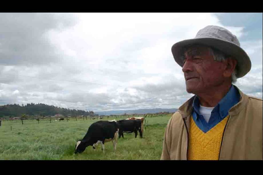 Argemiro Briceño, campesino productor de leche en el sector de Capellanía de la provincia de Ubaté. /El Espectador