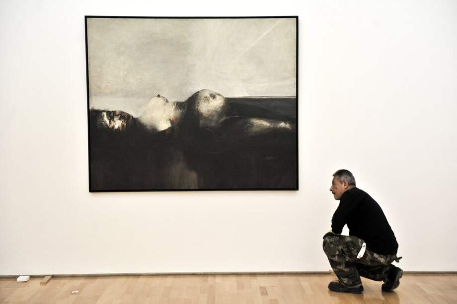 ‘Violencia’ (1962), de Alejandro Obregón, es una de las obras icónicas de la colección del Banco de la República. / Fotos: Luis Ángel