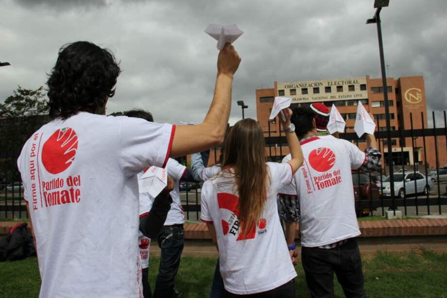Partido del Tomate adelantó nueva protesta contra Consejo Electoral
