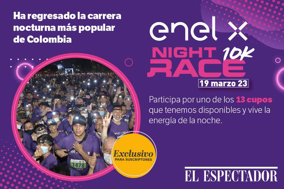La Night Race 10K 2023, es organizada por Correcaminos, entidad que fomenta el crecimiento y masificación del atletismo recreativo y competitivo en Colombia.